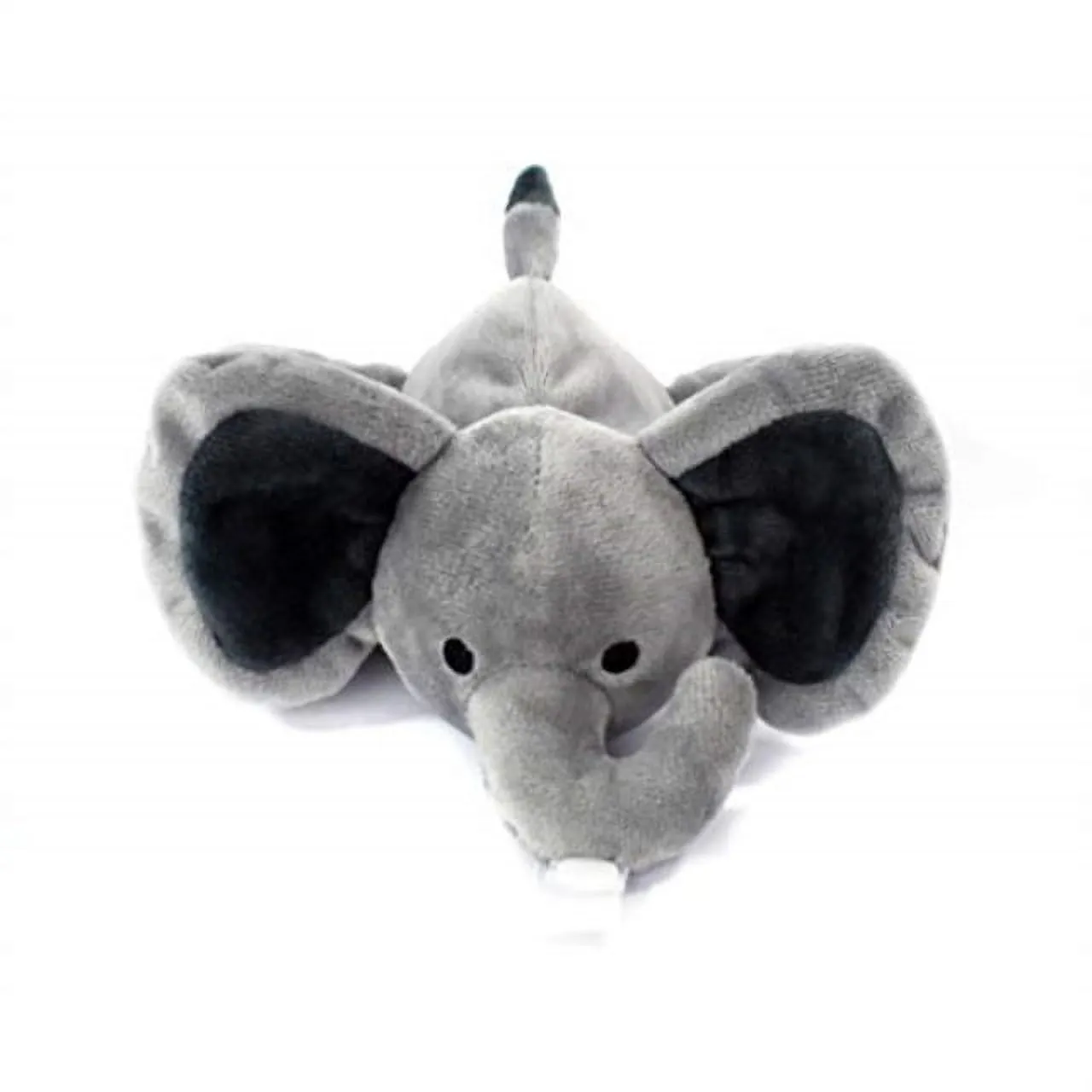 Grey Elephant Pacifier Holder, Clip-On Soft Toy (3-Pack)